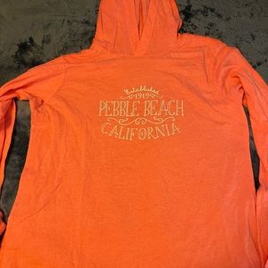 NWOT Pebble Beach coral pink XL hoodie